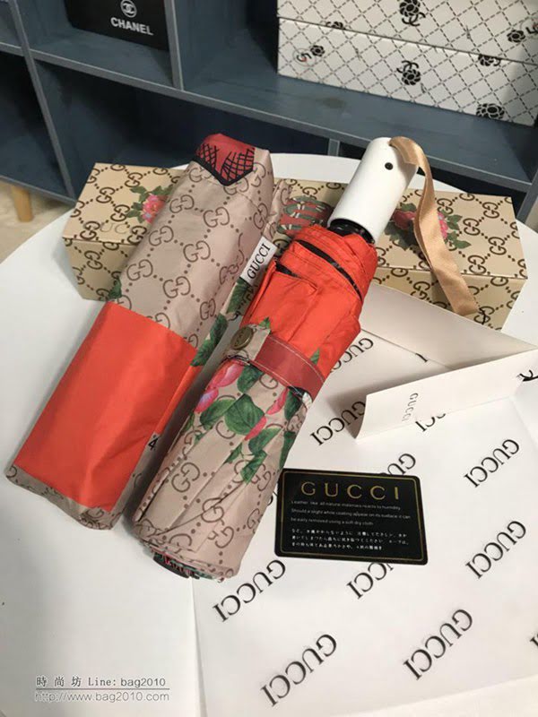 GUCCI古馳傘 年度最新火爆單品 G家自動傘 古奇小蛇圖案 防曬隔熱 防紫外線  zm1068